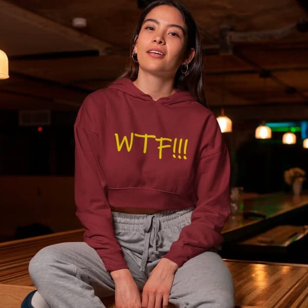 WTF! - Crop Hoodies - Image 2
