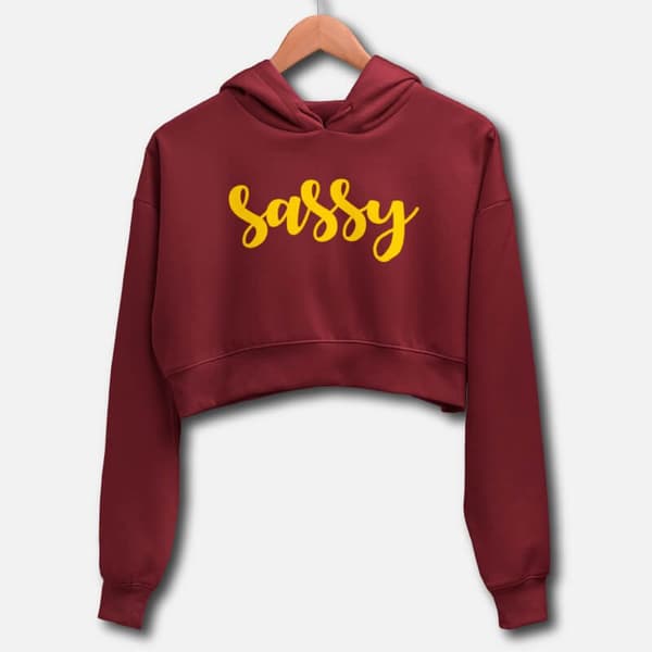 Sassy - Crop Hoodies