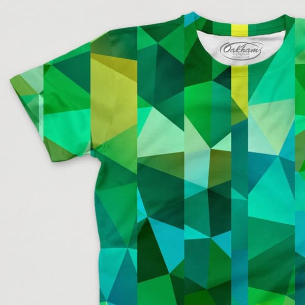 Green Polygon - Unisex Solids - Image 2