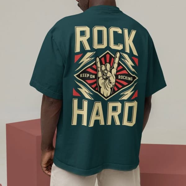 Rock Hard - Oversized T-Shirt - Image 2