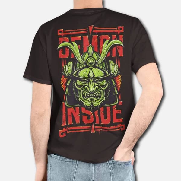 Demon Inside - Graphic Printed T-Shirts For Men - Image 2