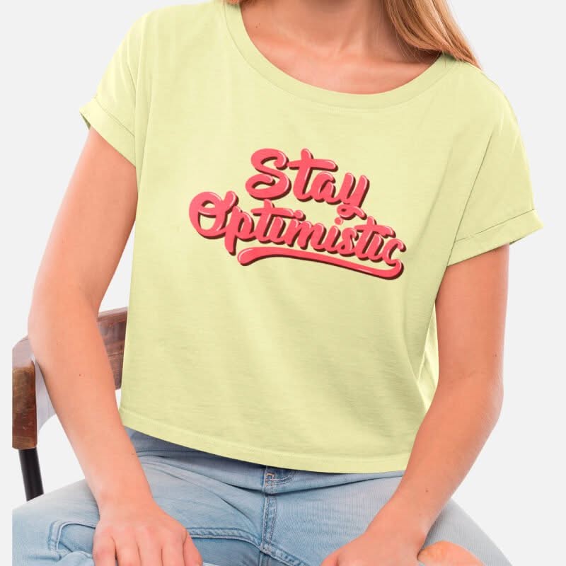 Stay Optimistic - Crop Top - Image 2