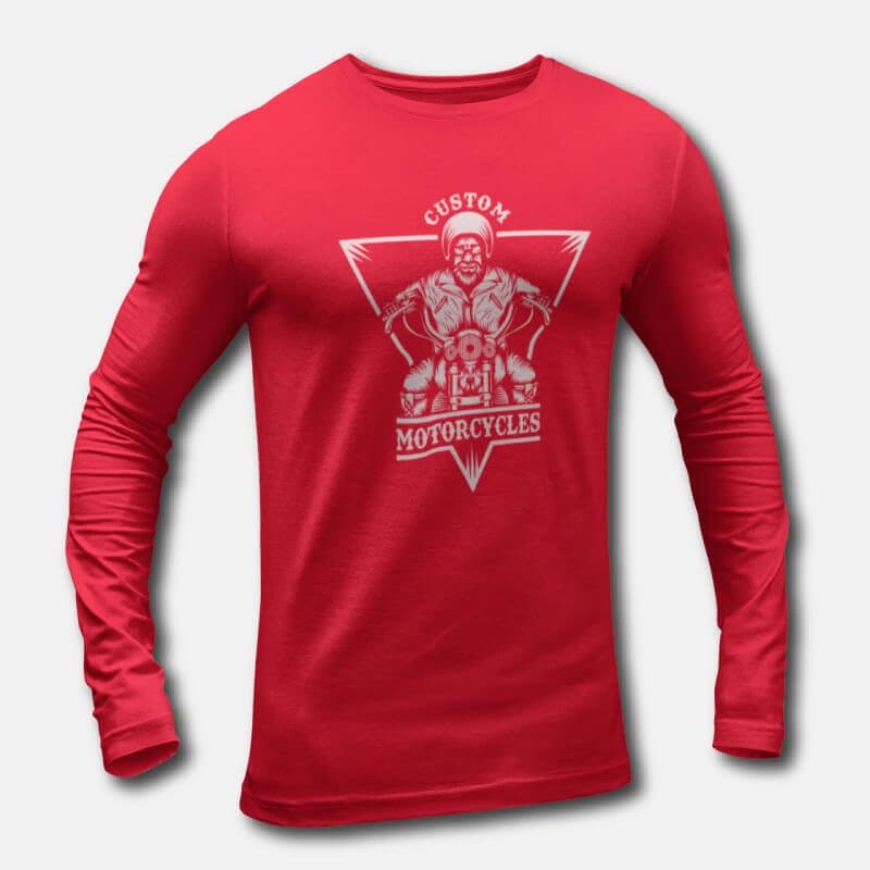 Custom Motorcycles - Men's Long Sleeve T-Shirts - Image 3