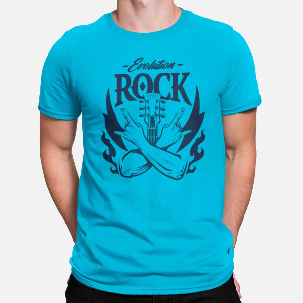 Rock Evolution - Men's T-Shirts - Image 3