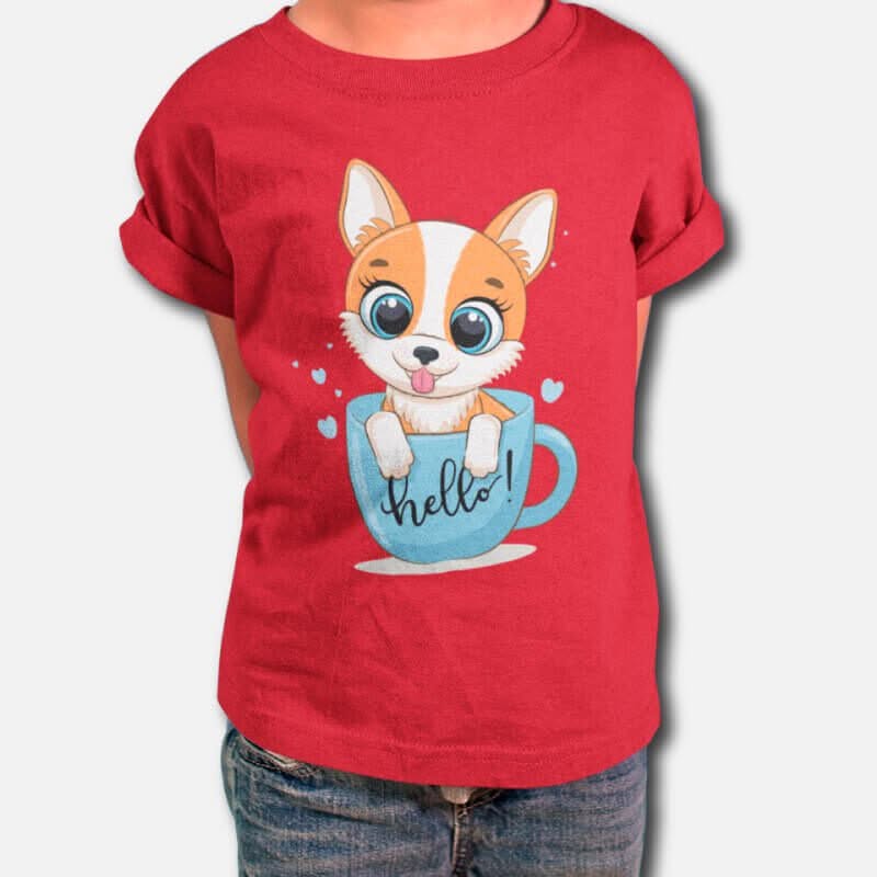 Cute Dog - Kid's T-Shirts - Image 4