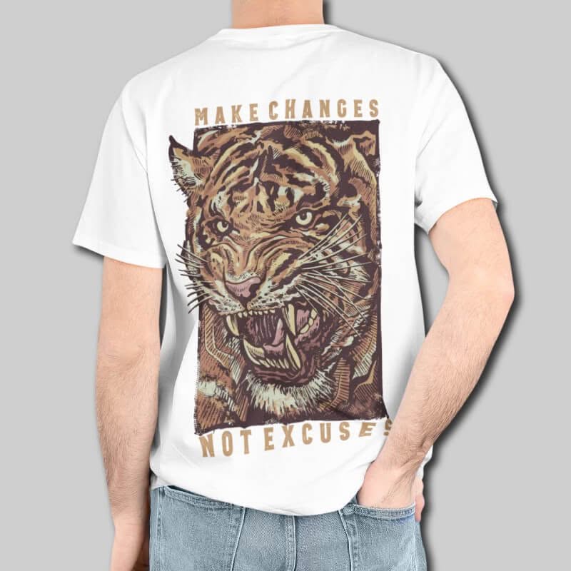 Make Changes Not Excuses - Graphic Printed T-Shirts For Men